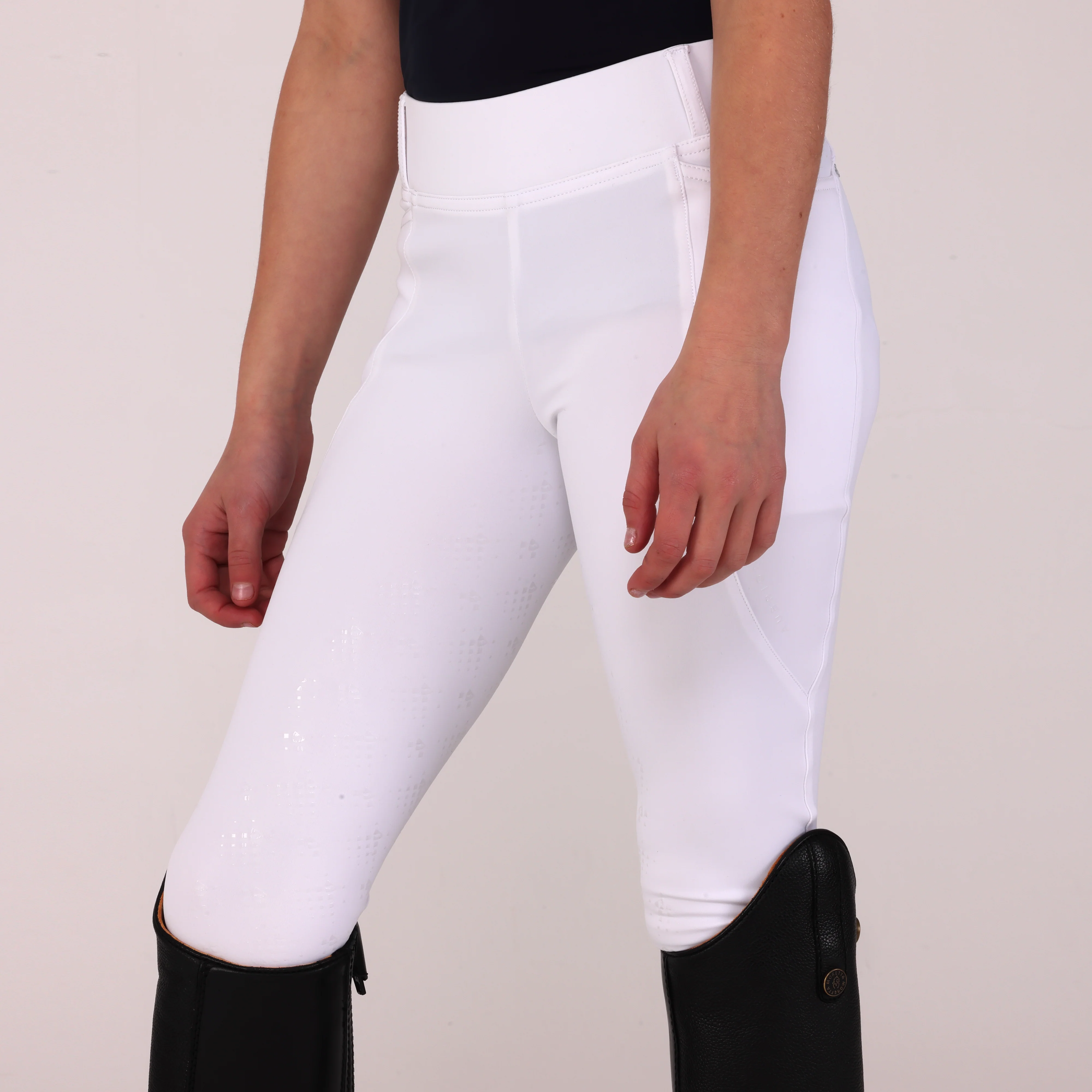 Aubrion Optima LX Riding Tights - Young Rider - Image 4