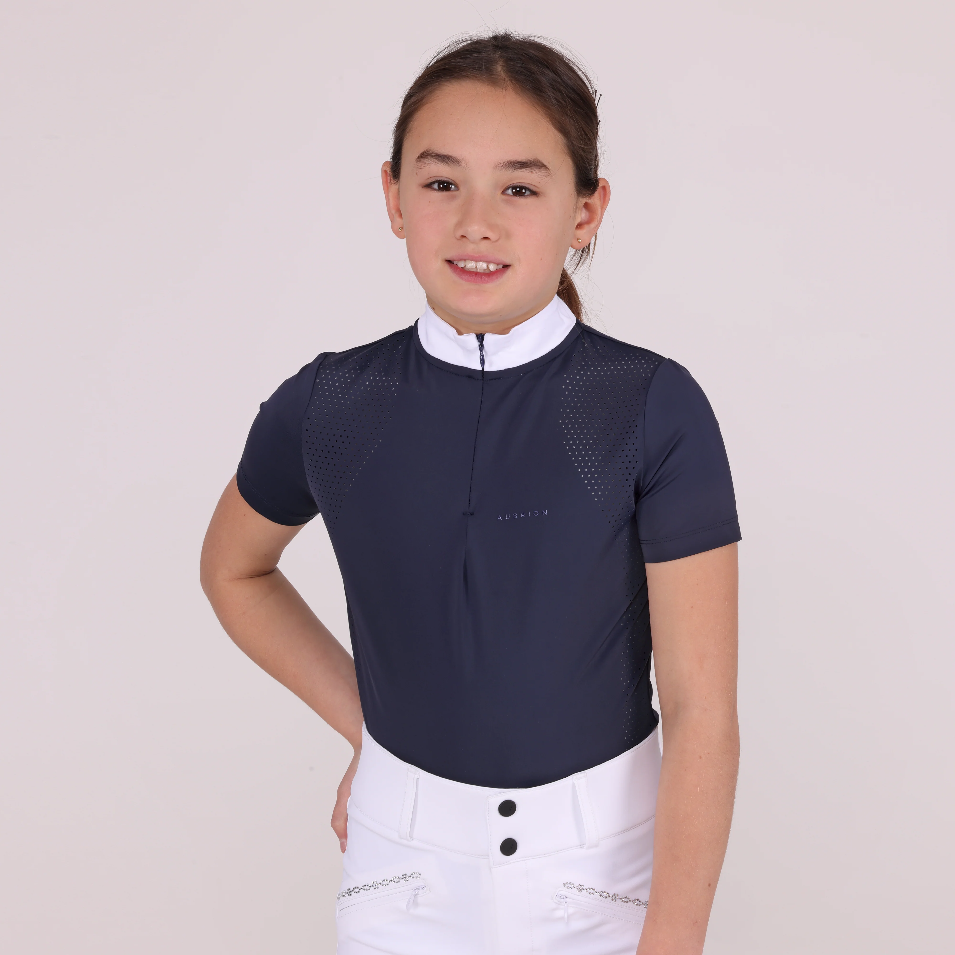 Aubrion Optima QX Show Shirt - Young Rider - Image 2