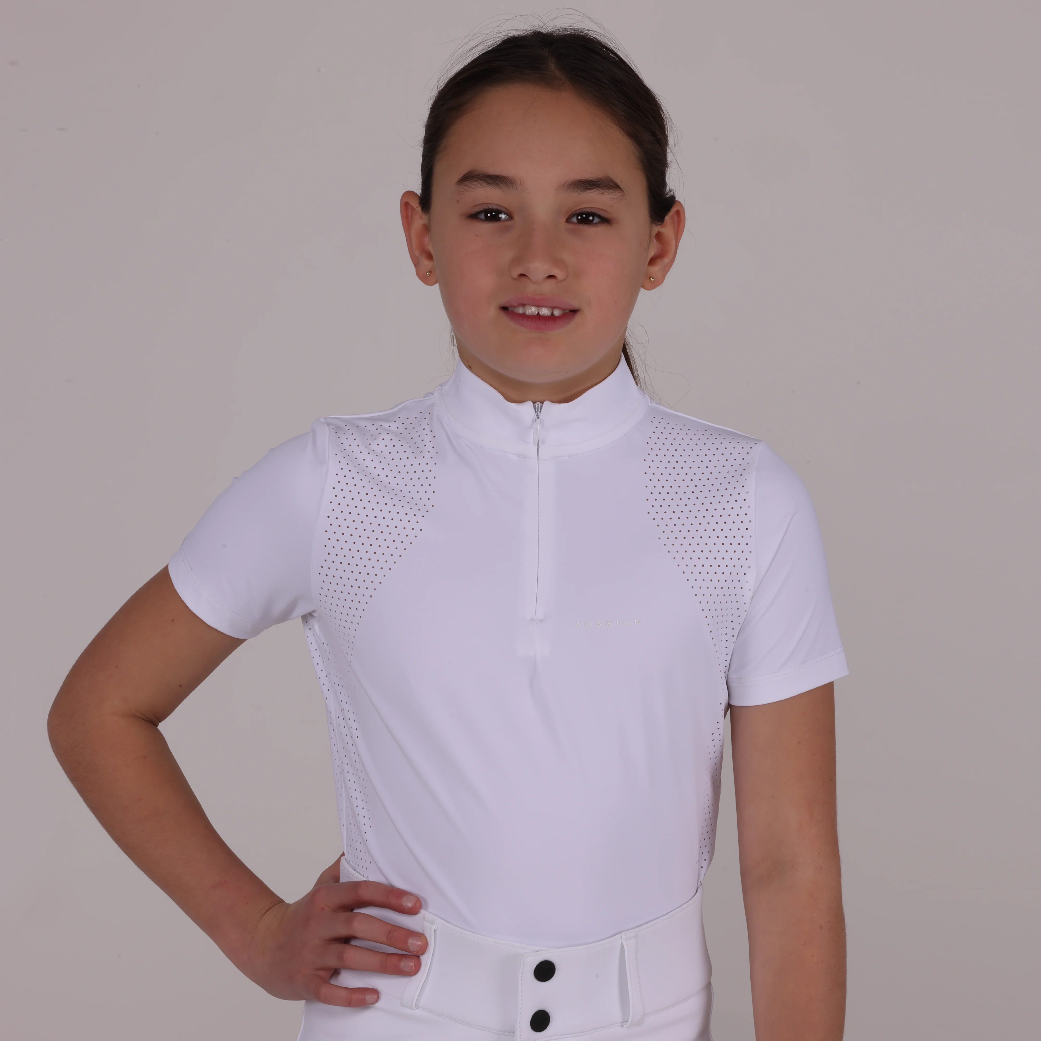 Aubrion Optima QX Show Shirt - Young Rider - Image 3