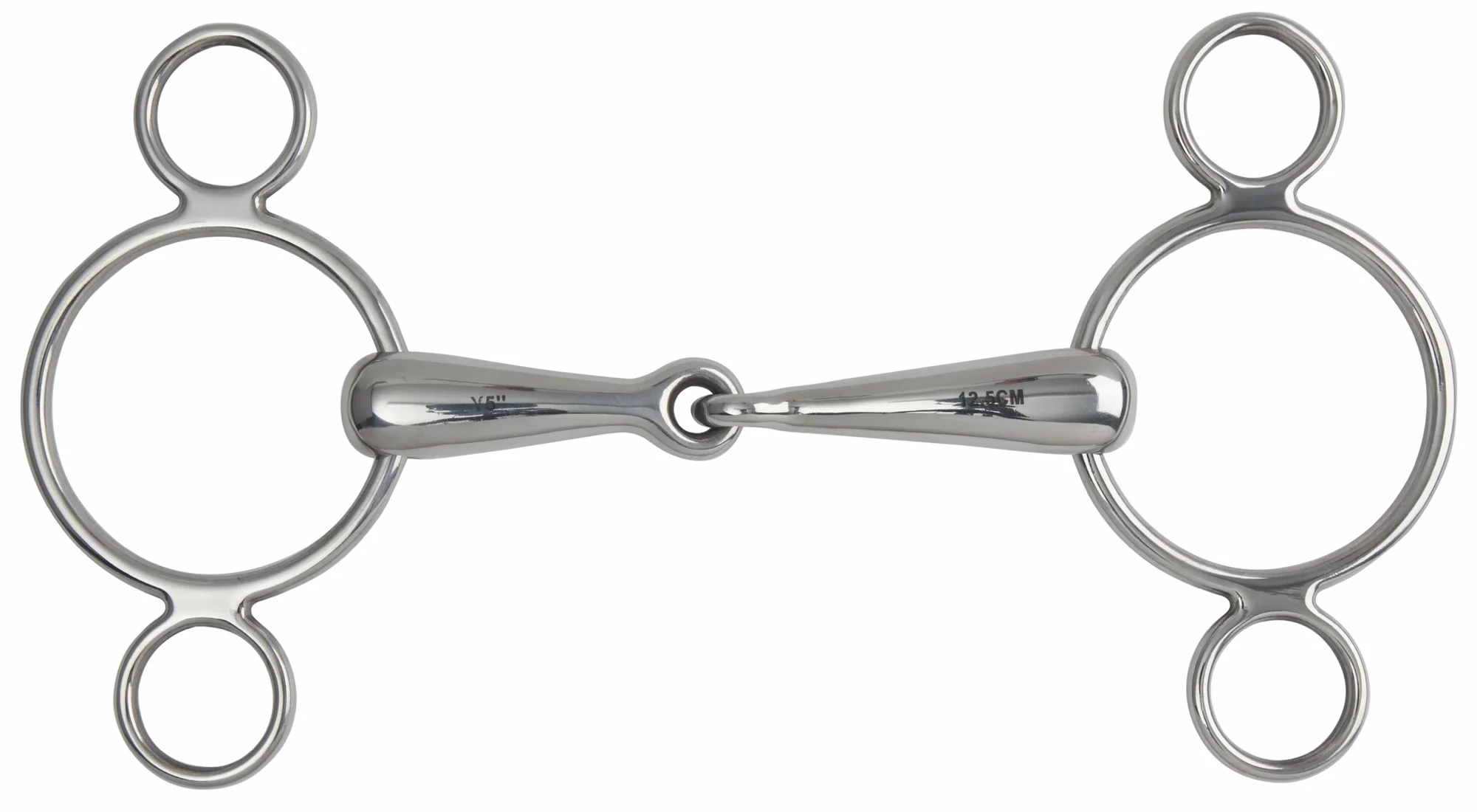 Shires Hollow Mouth Two Ring Gag